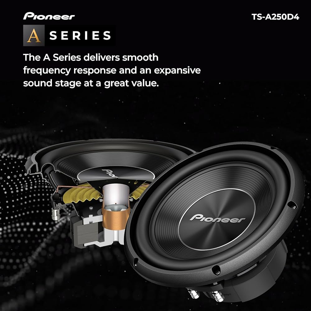 Amazon.com: PIONEER A-Series TS-A250D4 10” Subwoofer – 1300W Max