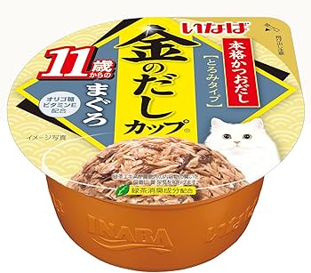 Amazon.co.jp: いなば 金のだしカップ 11歳からのバラエティ 70g ×12個