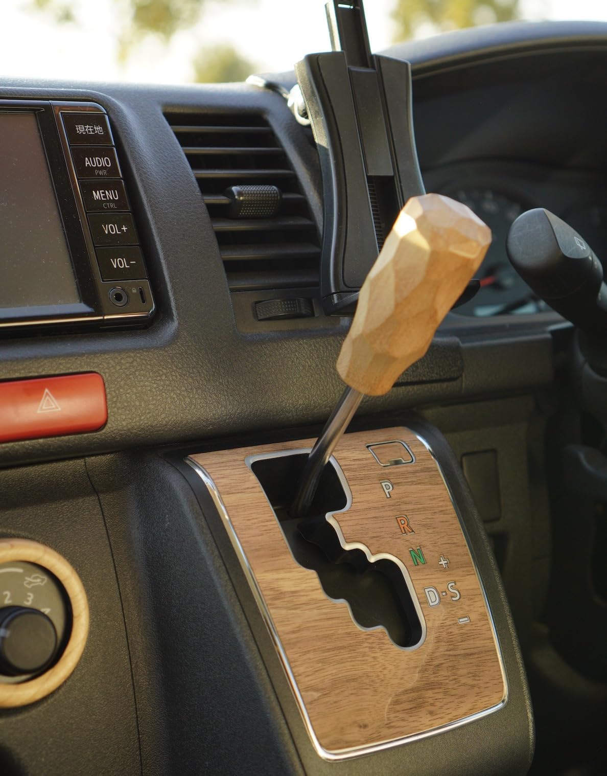 Amazon.co.jp: ハイエース用 200系 ウッド シフトノブ シフトレバー