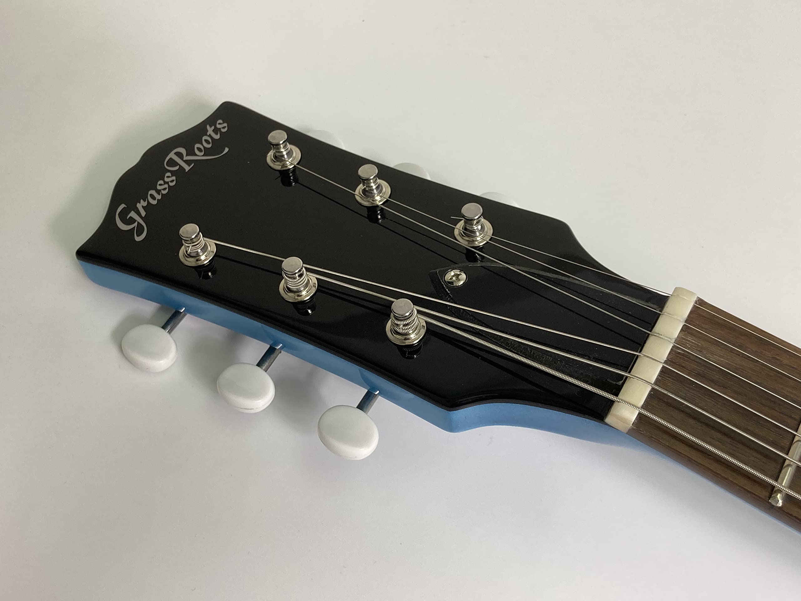 Amazon | GrassRoots G-JR-LTD Pelham Blue レスポールジュニアタイプ