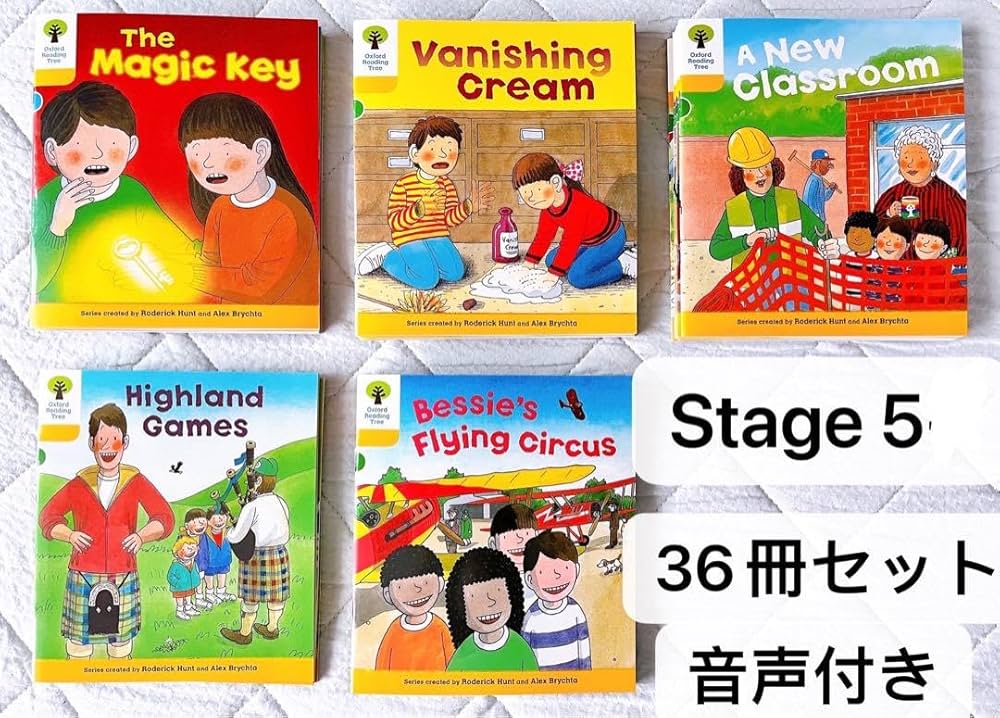 Amazon.co.jp: ORT Stage5の36冊Oxford Reading Tree全冊 音声付き