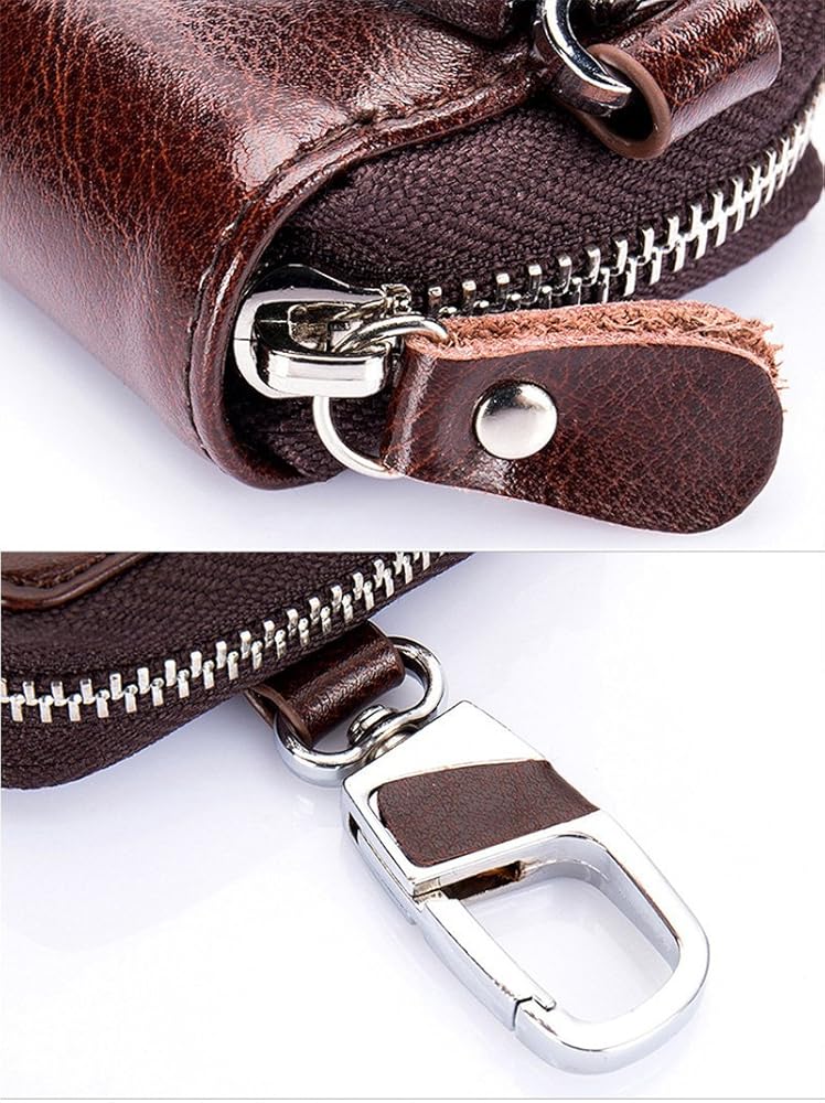 Amazon.co.jp: Zitokin ラージレザーキーケース 財布 フック12個 キー