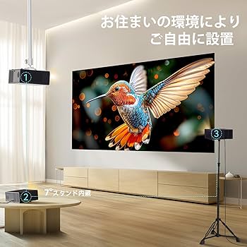 Amazon.co.jp: 【1100ANSI・Google TV搭載】 プロジェクター 超明るい