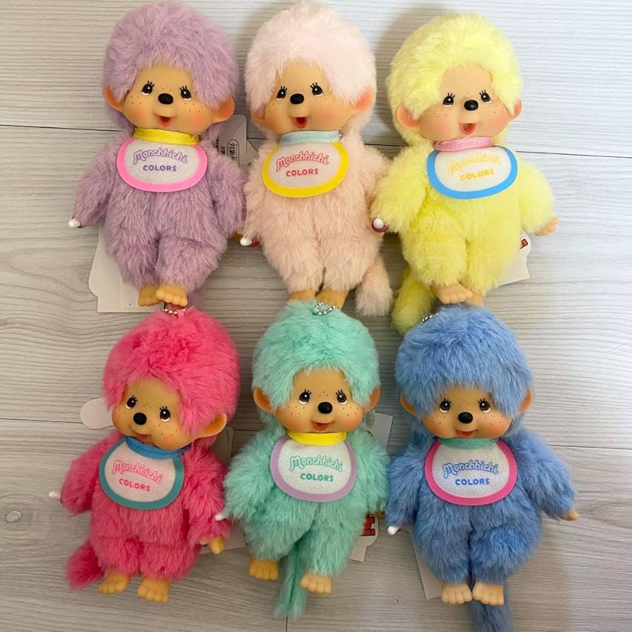 Amazon.co.jp: モンチッチ モンチッチCOLORS キーチェーン 6色セット H