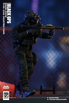 Amazon | HASUKI 1/12 フィギュア Black Ops 兵士 SALVO 素体、ヘッド