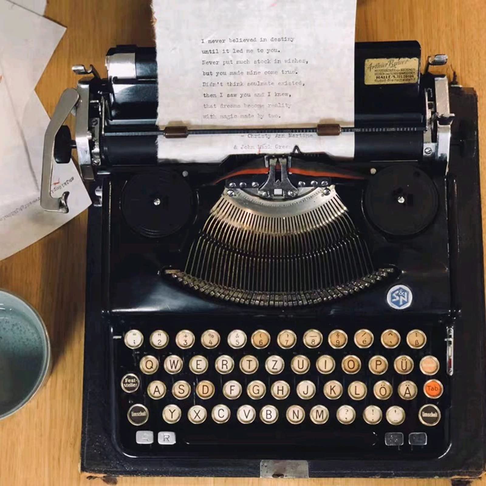 Amazon.co.jp: 1920年昔ながらのアンティーク機械式英語タイプライター