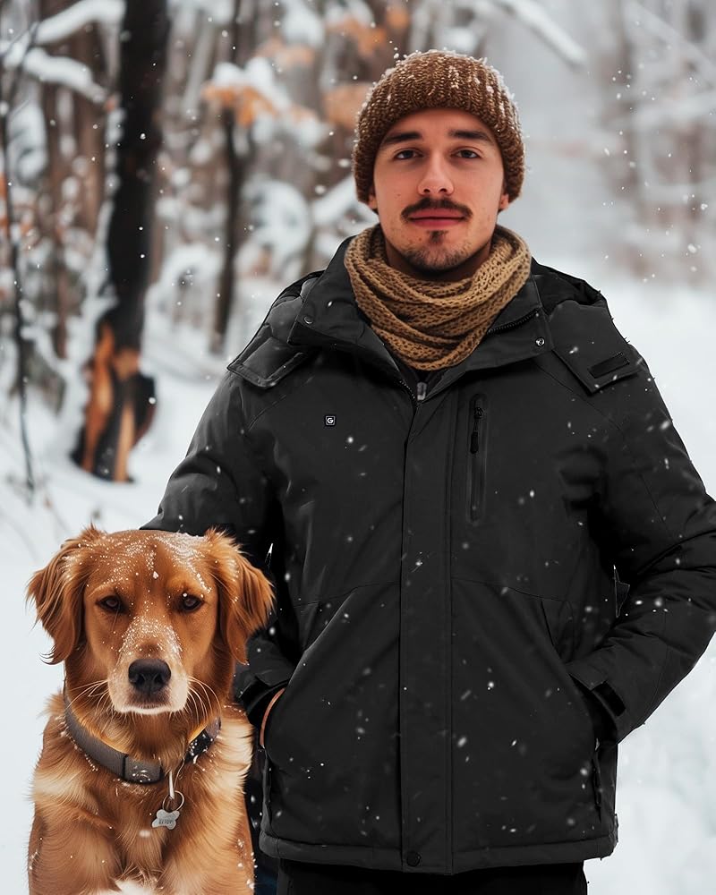 Amazon.com: VERGOO Graphene Mens Heated Jackets with Battery Pack