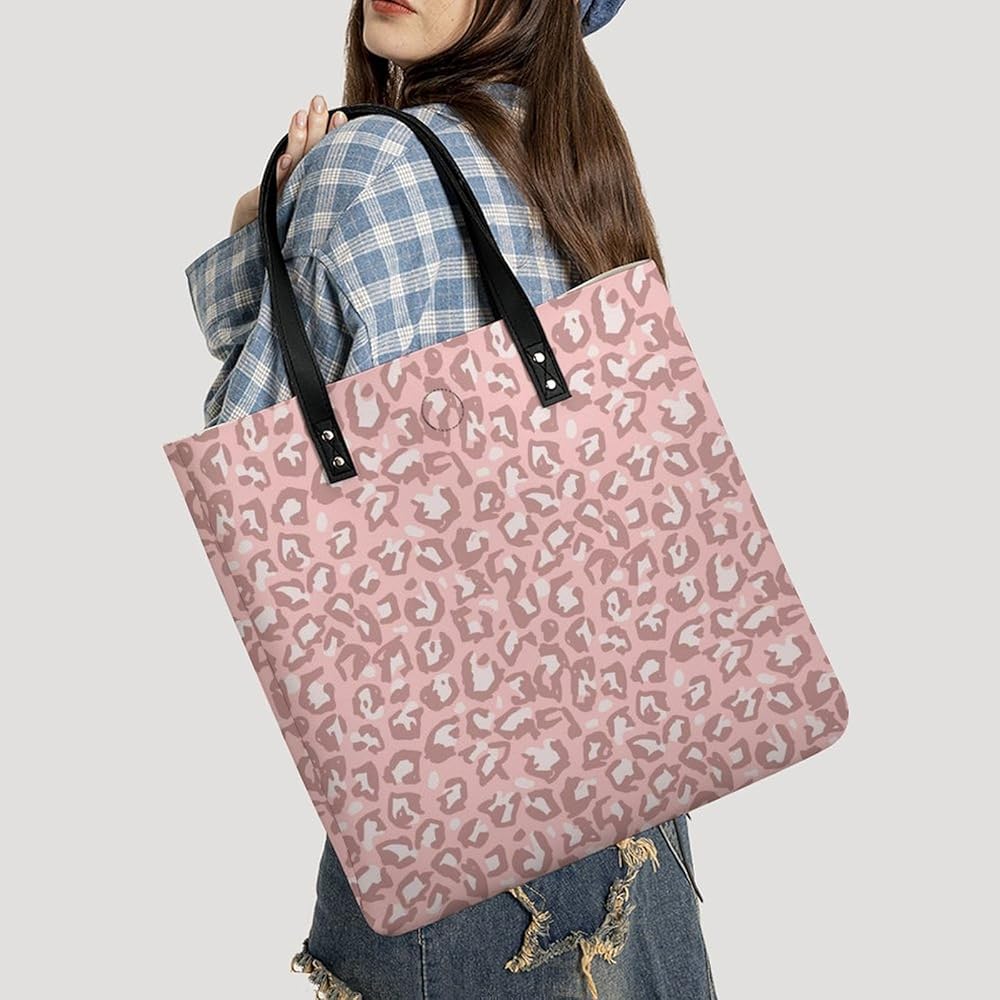 Amazon | [ユプヴィヴィ] ヒョウ柄 豹柄 ピンク レオパード トート