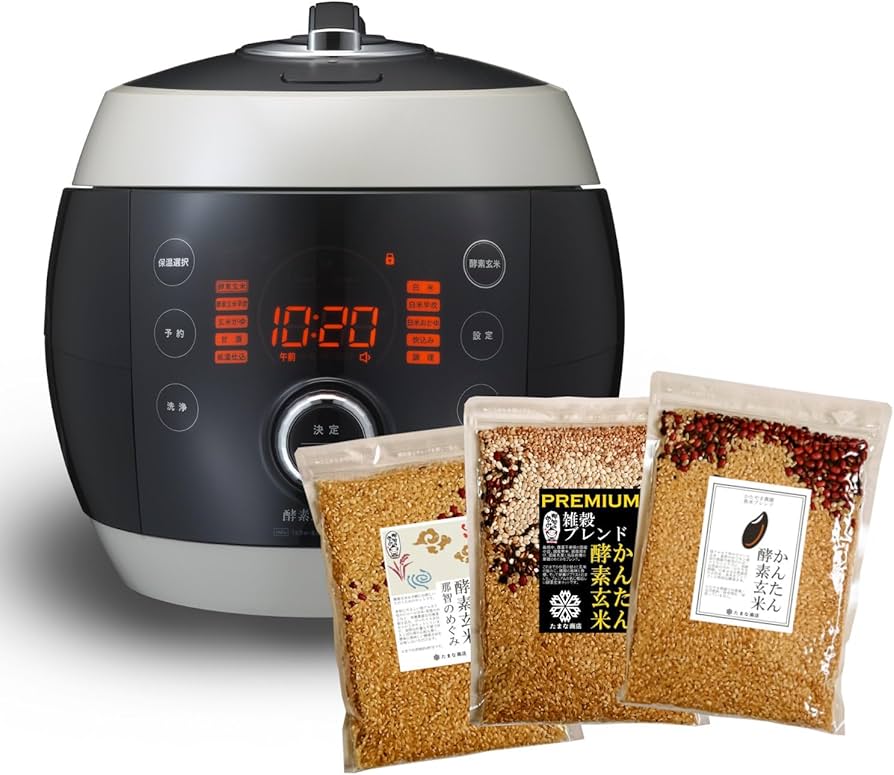 Amazon | 【Amazon限定／かんたん酵素玄米＆酵素玄米炊飯器セット