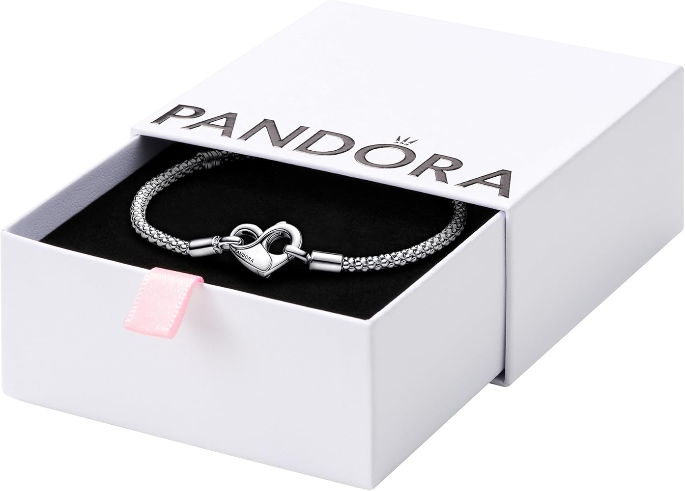 Amazon.com: PANDORA Moments Studded Chain Bracelet - Compatible