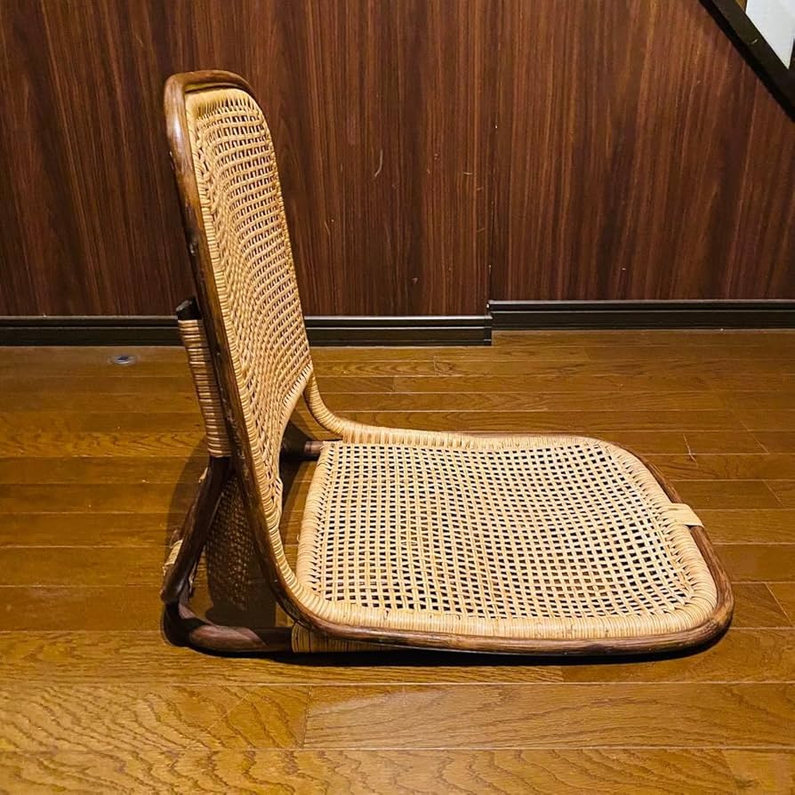 Amazon｜良品籐 ラタン 座椅子 椅子 レトロ ビンテージ アンティーク