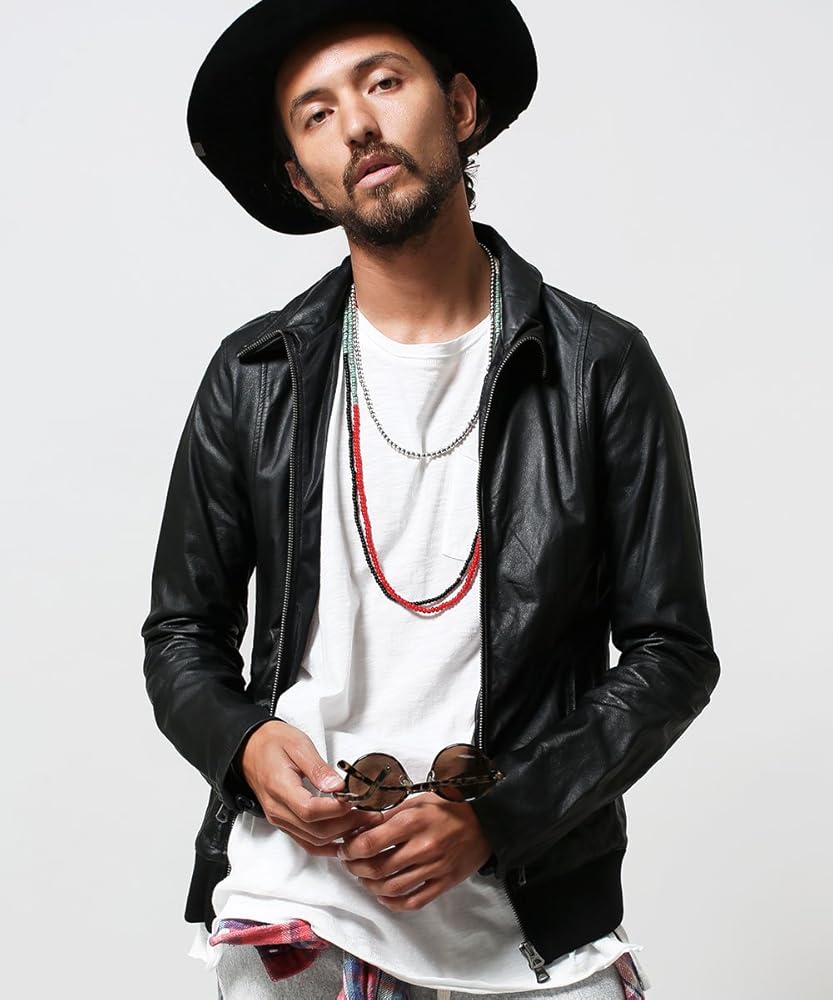 Amazon | ナノ・ユニバース(nano・universe) 別注レザージャージ 38