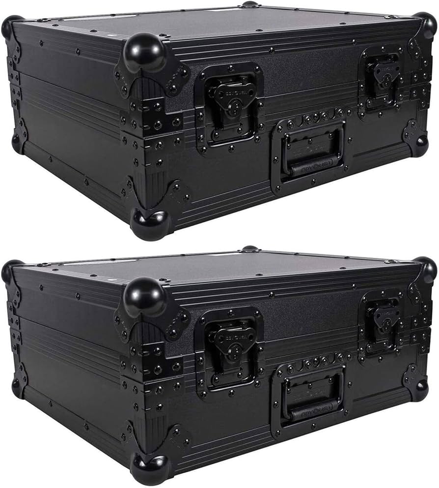 Amazon.com: 2 Odyssey FZ1200BL Technics 1200 Style Turntable Cases