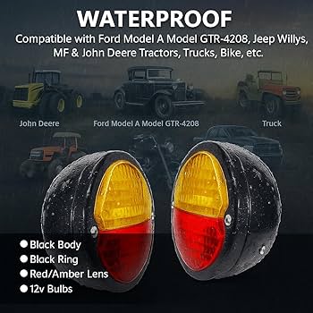 Amazon.co.jp: ビンテージリアストップインジケーターテールランプ