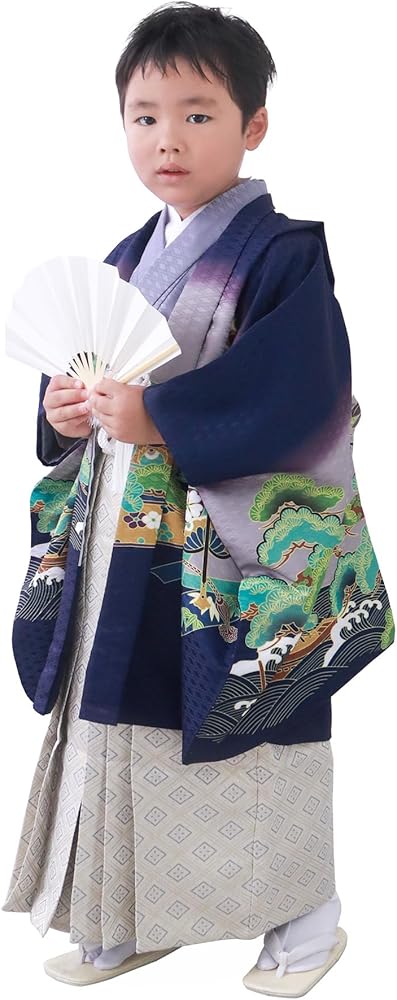 Amazon | [KYOETSU] [キョウエツ] 七五三 5歳 男の子 着物 セット 羽織