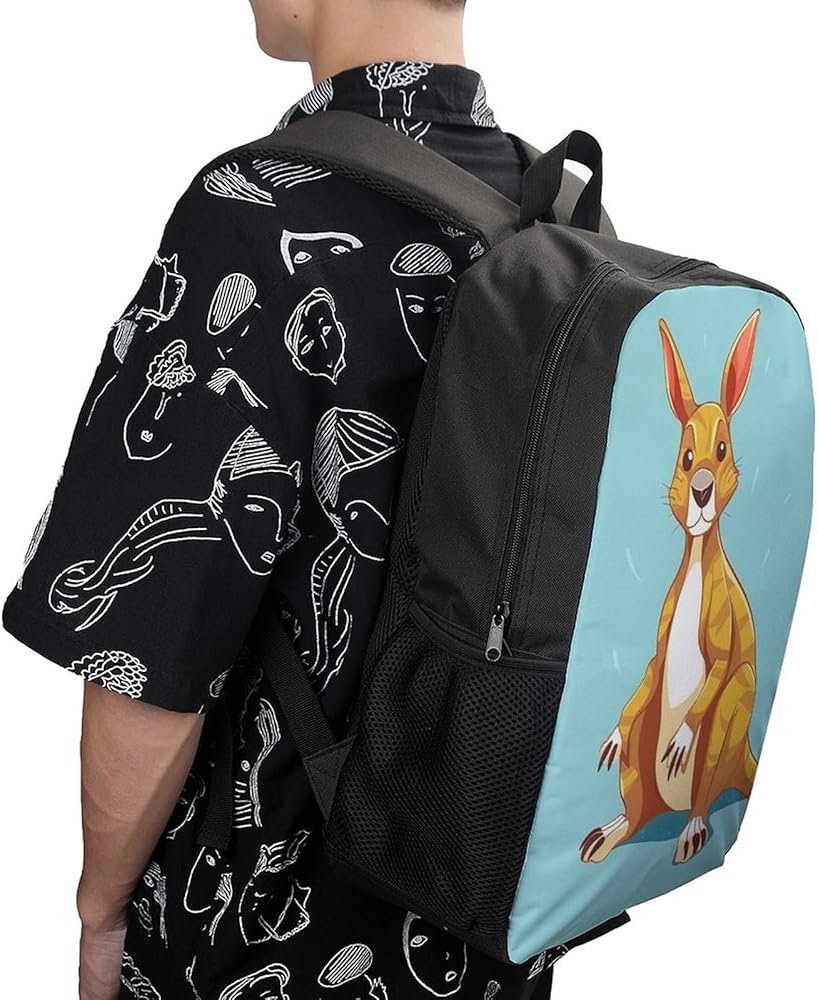 Amazon.com: LXTDPBK Funny Cartoon Kangaroo Zoo Backpack
