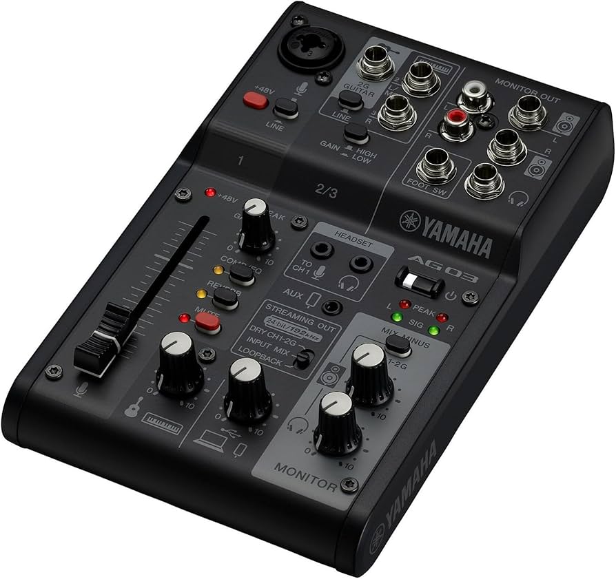Amazon.com: Yamaha AG03MK2 Black 6-Channel Live Streaming Loopback