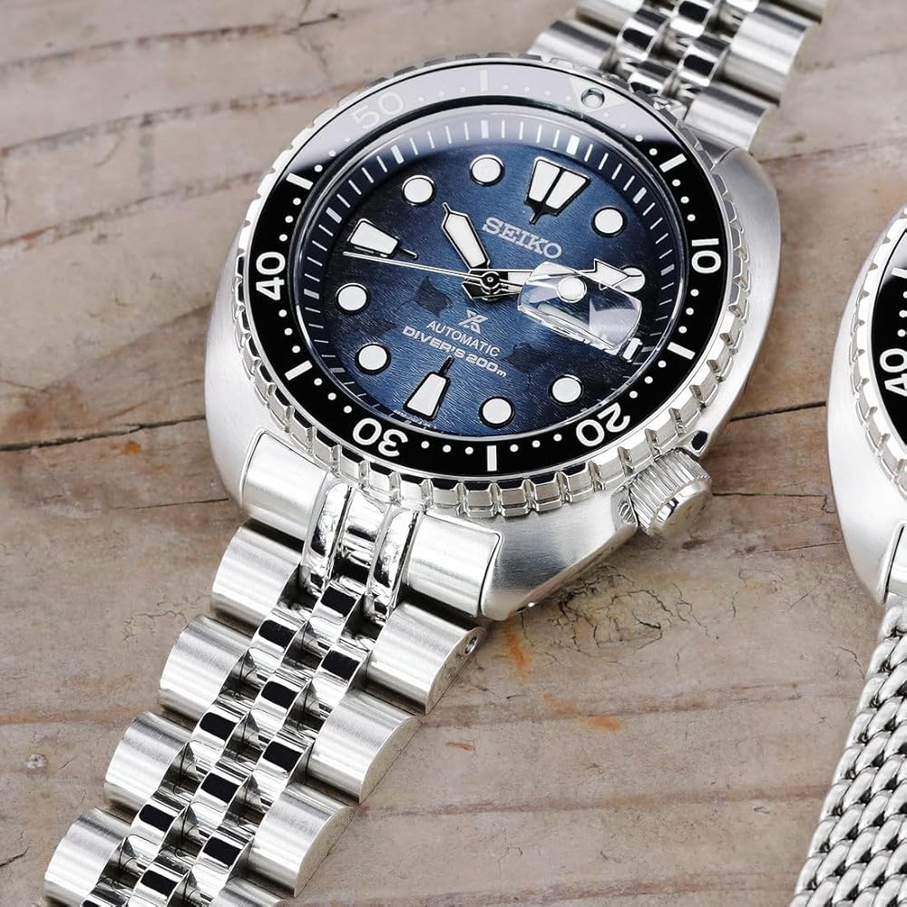 Amazon.co.jp: 22mm メタル時計バンド ステンレス ANGUS ジュビリー