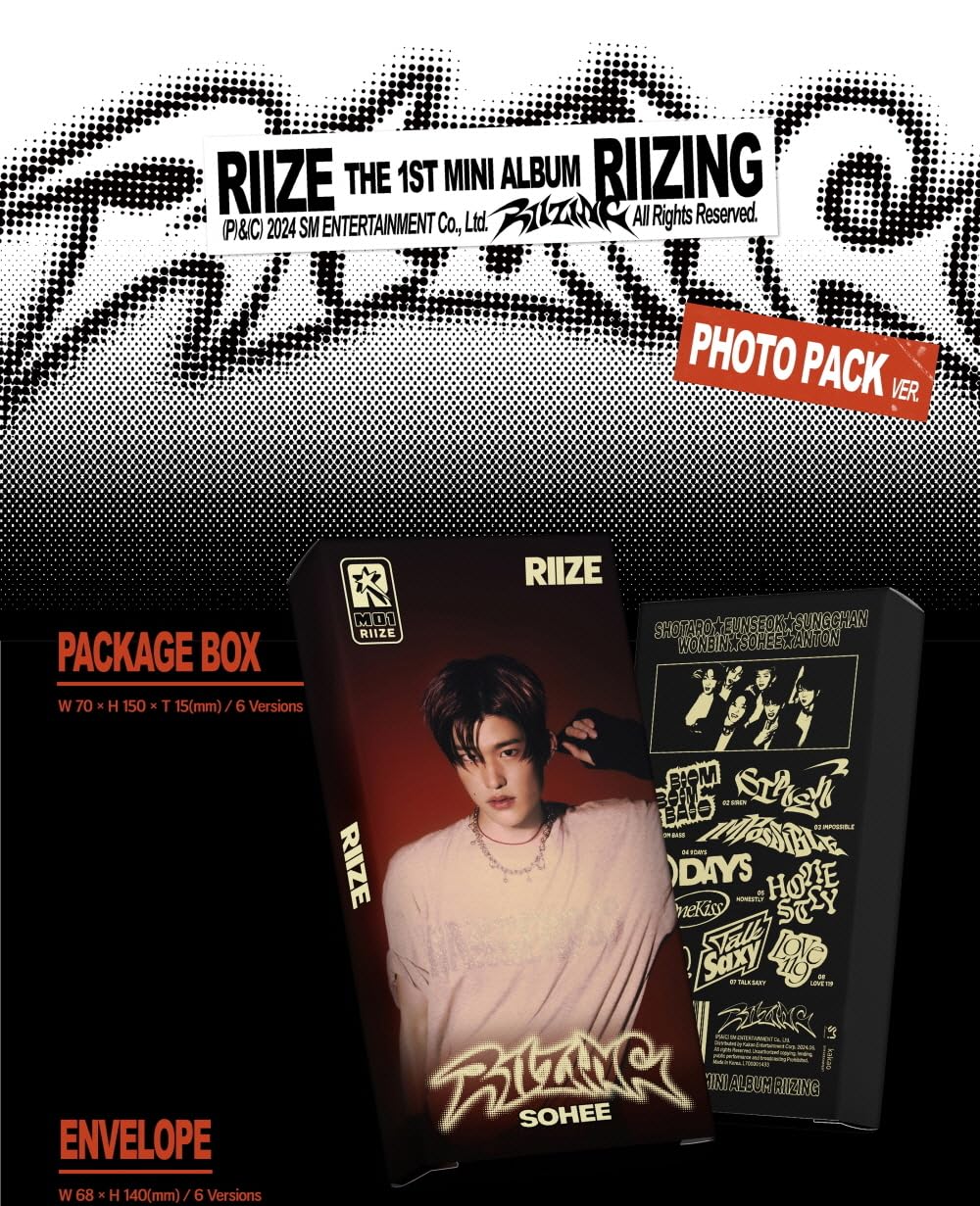 Amazon.com: Dreamus RIIZE - 1st Mini Album Riizing Photo Pack
