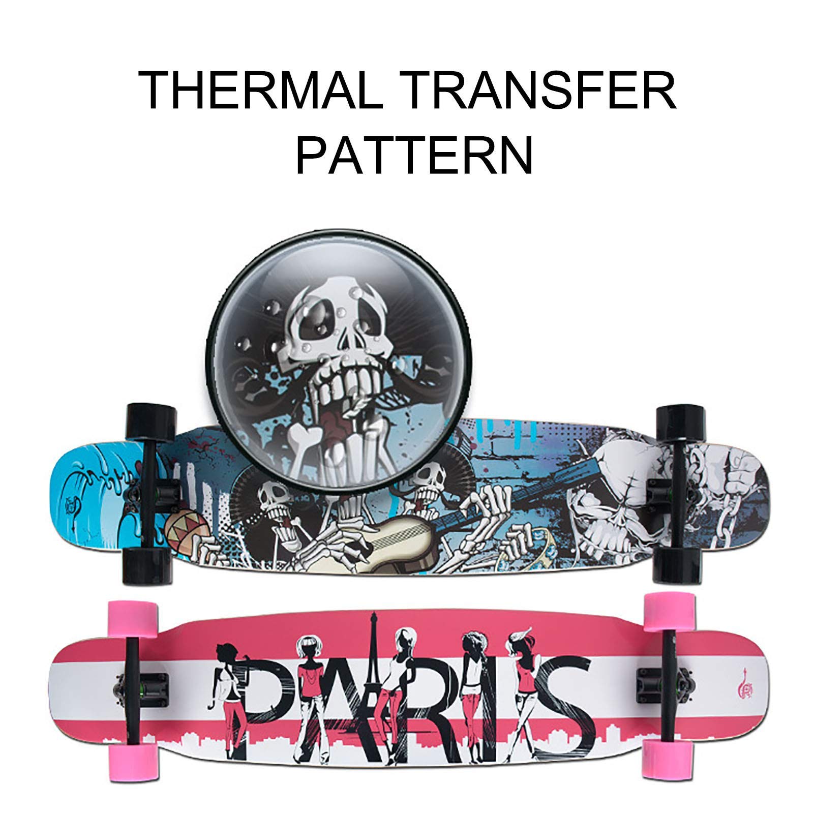 Amazon | スポーツコンプリートスケートボード、46インチAレベル7層