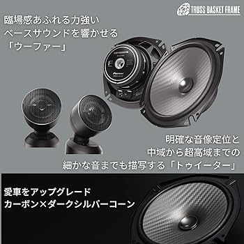 Amazon.co.jp: Pioneer スピーカー TS-F1750S 17cm カスタムフィット