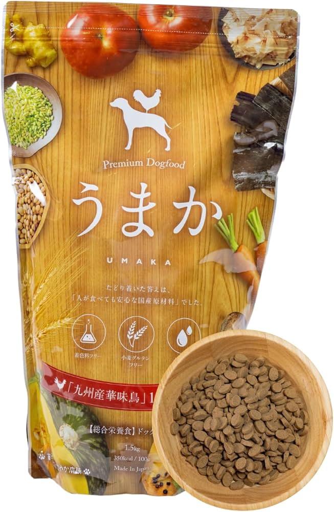 Amazon.co.jp: 華ちゃん犬猫すこやか本舗 うまか ドッグフード【 国産