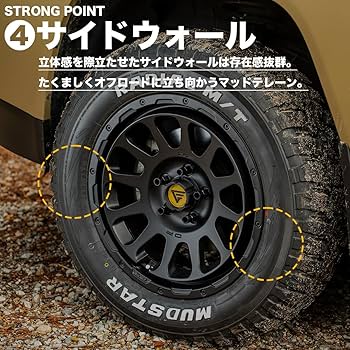 Amazon.co.jp: MUDSTAR RADIAL M/T 195/65R15 91T WL ホワイトレター