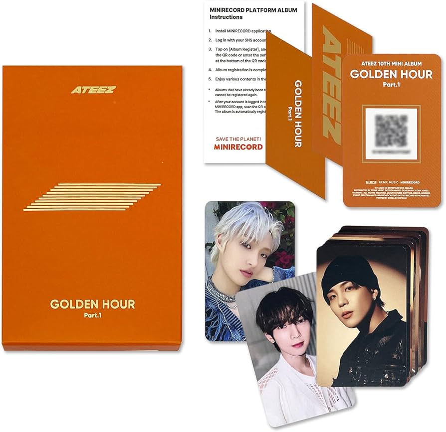 Ateez 10th Mini Album [Golden Hour: Part.1] (Platform Ver.) Case +