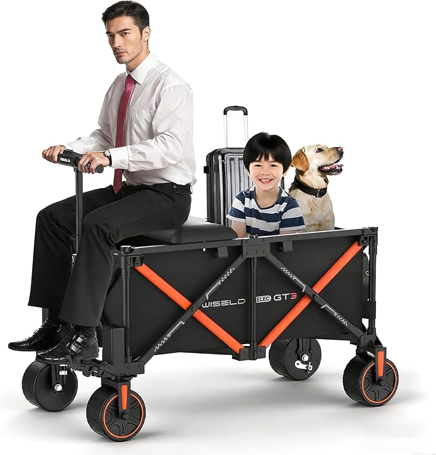 Amazon.co.jp: WISELD GT3キャリーワゴン電動 坂道運搬 耐荷重250kg