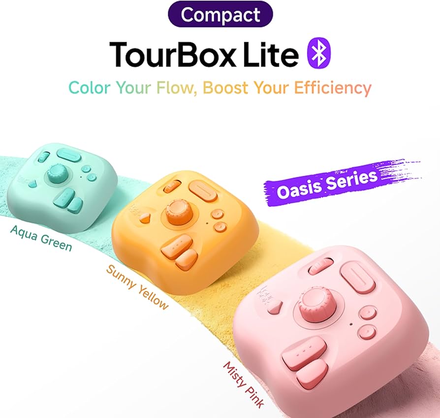 Amazon.com: TourBox Lite Bluetooth Oasis Series - Compact Editing