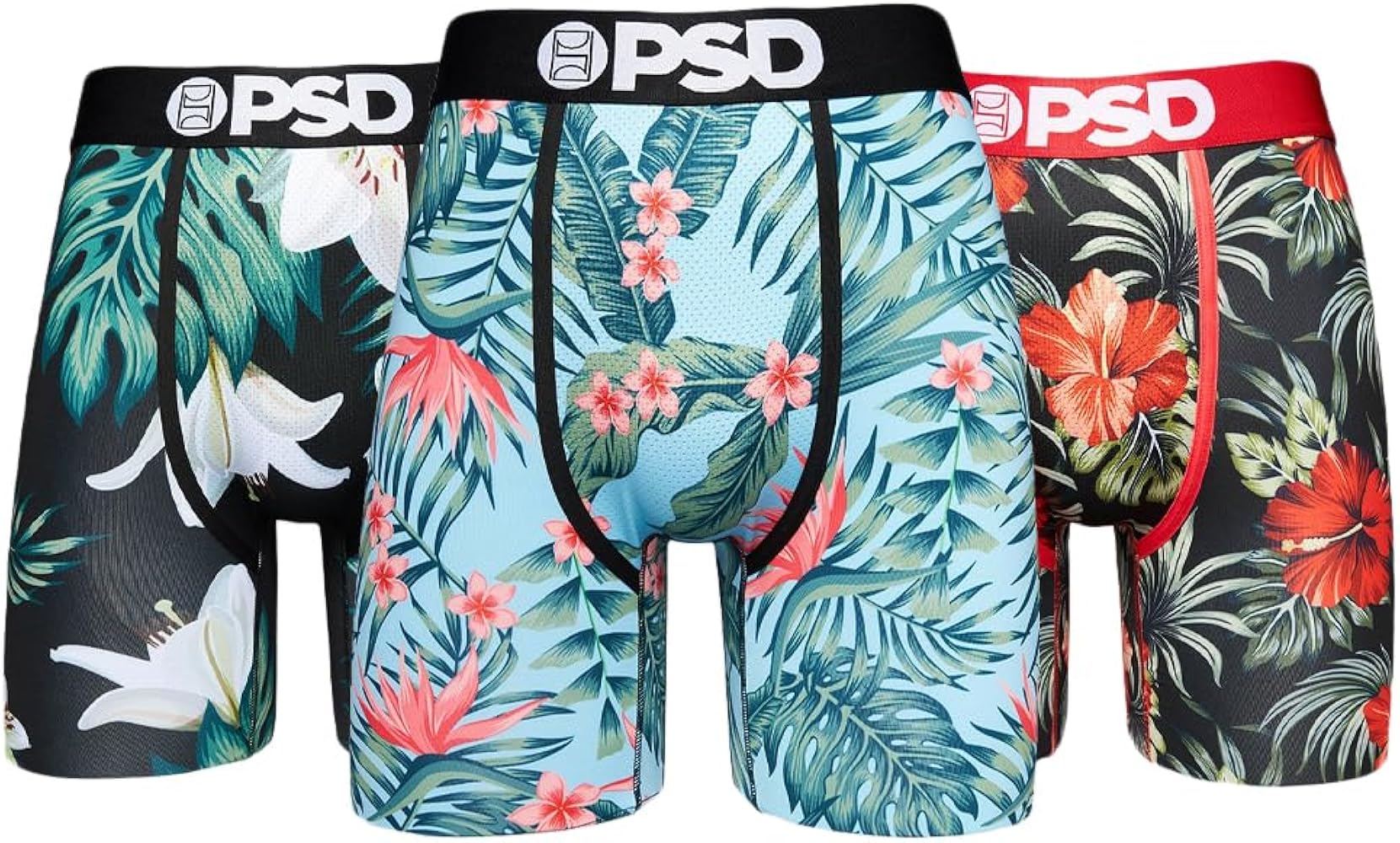 Amazon | [ピーエスディー] THE TROPICS メンズボクサーパンツ 3枚