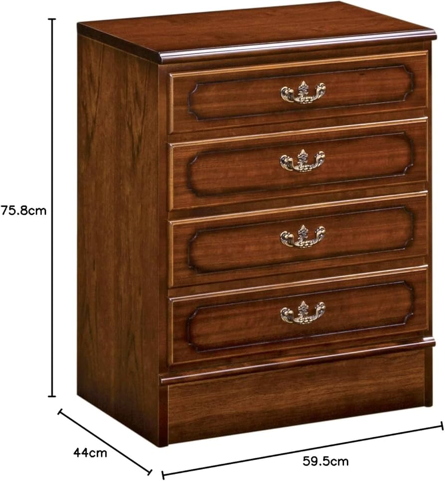 Amazon.co.jp: 【カリモク正規品】コロニアル チェスト 引出4段