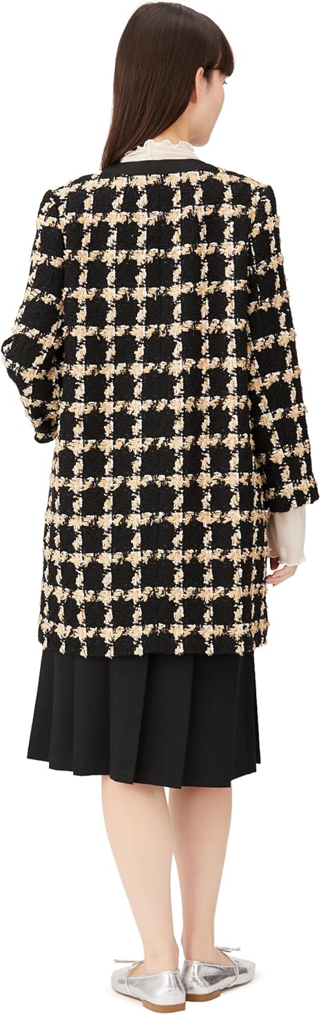 Amazon | [グレースコンチネンタル] 2023AW ﾌｪｻﾞｰﾁｪｯｸﾂｲｰﾄﾞｺｰﾄ