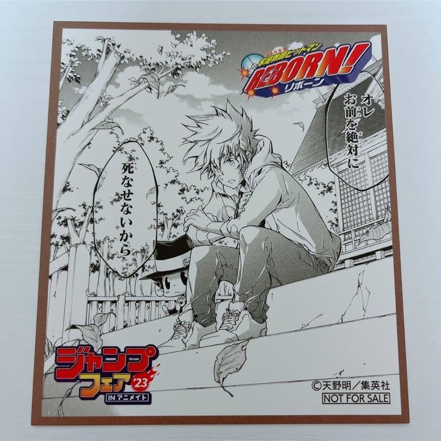 Amazon.co.jp: REBORN 家庭教師ヒットマンREBORN 沢田綱吉 色紙 原作柄