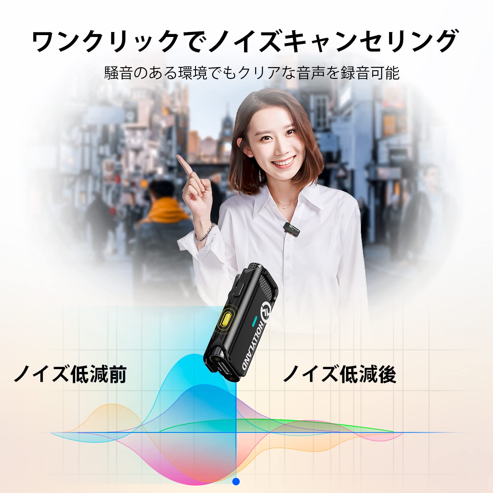 Amazon.co.jp: Hollyland Lark C1 スマホ外付けマイク iPhone・iPad用