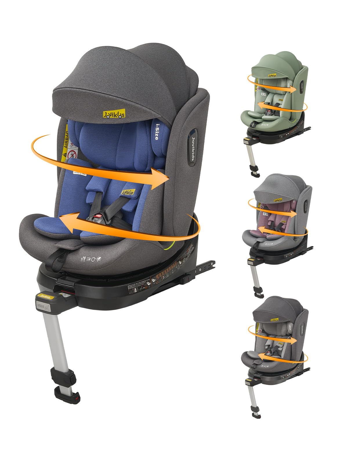 Amazon | Jovikids チャイルドシート ISOFIX、 360°回転式 i-Size R129