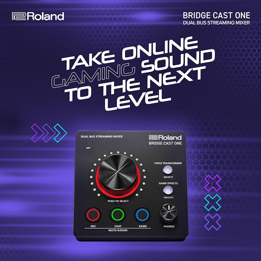 Amazon.com: Roland BRIDGE CAST ONE Dual Bus Streaming Mixer