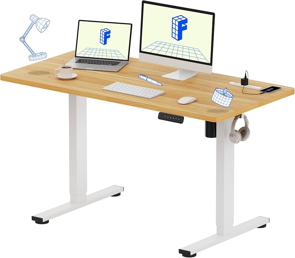 Amazon | FlexiSpot 電動昇降デスク EF1 Pro 在宅ワーク/オフィス用 高