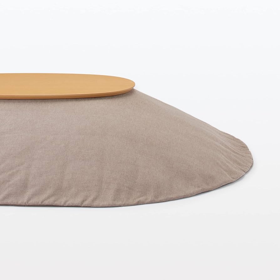 Amazon | 無印良品 楕円こたつ ナチュラル 小 110×62×35cm MJ-KDS2-N
