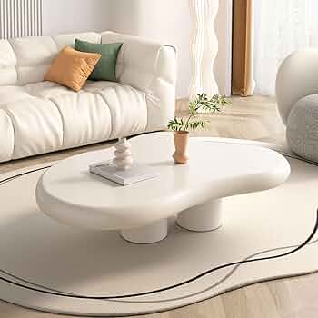 限定品国産杉無限ブラックホールコーヒーテーブルホワイトローテーブル