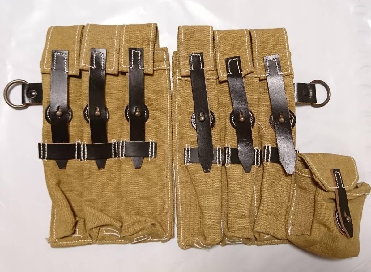 Amazon.co.jp: WW2ドイツ軍 MP40短機関銃用 マガジンポーチ アフリカ