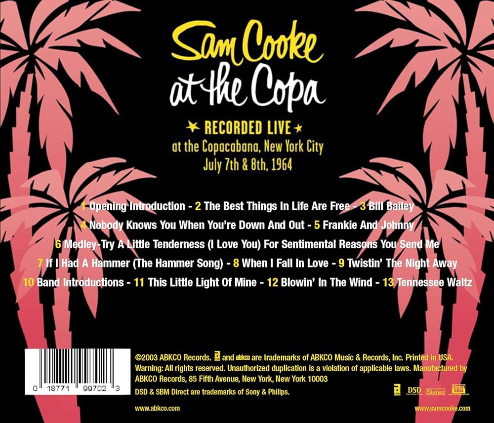 Amazon.co.jp: Sam Cooke at the Copa: ミュージック