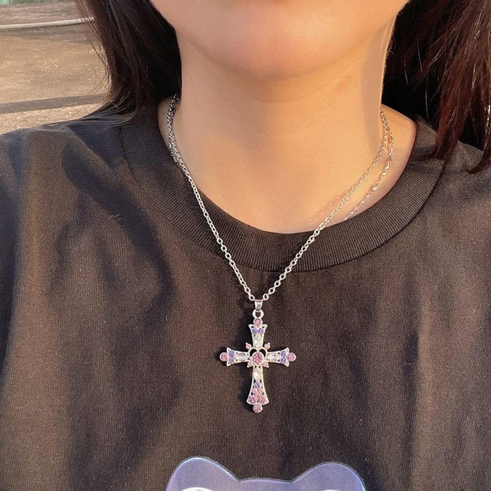 LIRUNQIN Y2k Necklaces Coquette Jewelry Indie Jewelry Cross
