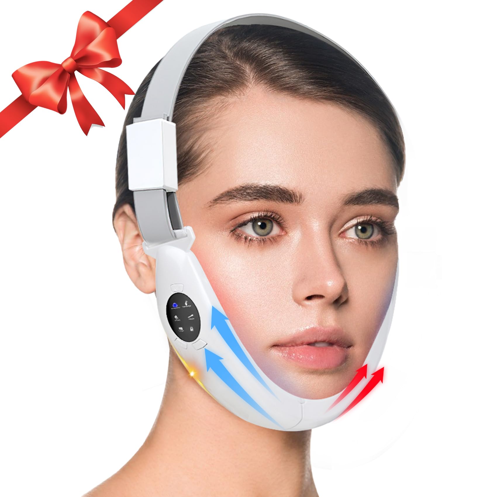 V-Face Shaping Massager Electric,EMS Double Chin Reducer