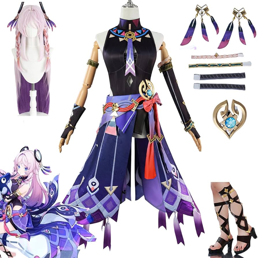 Amazon.co.jp: 原神 シトラリ コスプレ衣装 ナタ 