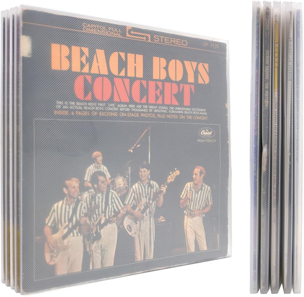 Amazon.co.jp: 12インチLPレコード外袋 2枚組LP用ハードカバー 透明