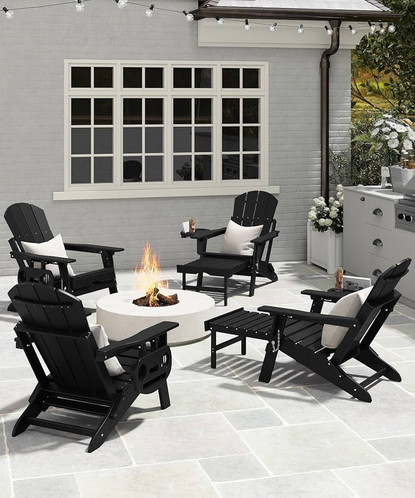 Amazon.com: NAVINE Adjustable Adirondack Chair with Retractable