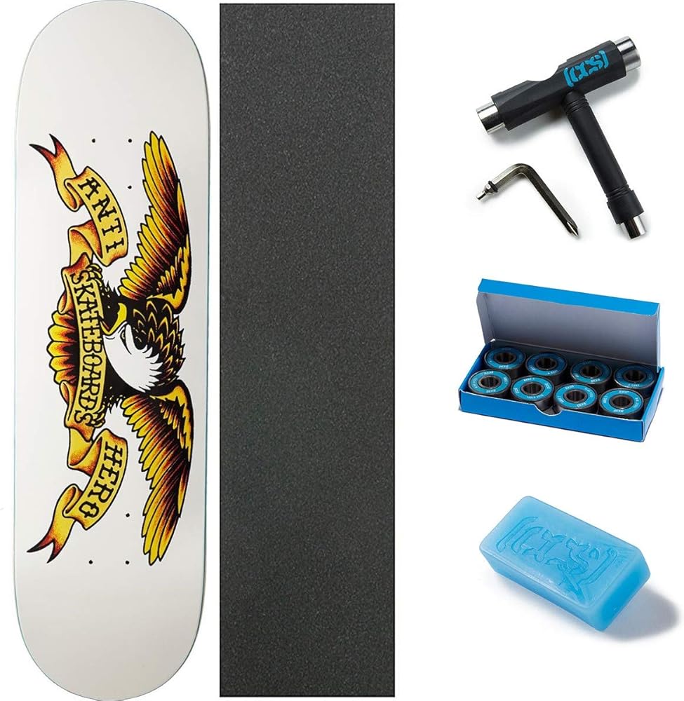 Amazon.com : Anti-Hero White Classic Eagle - 8.75 Inch Skateboard