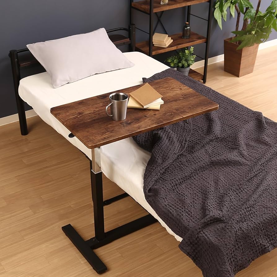 Amazon｜不二貿易 昇降式テーブル サイドテーブル 幅70×奥行40×高さ