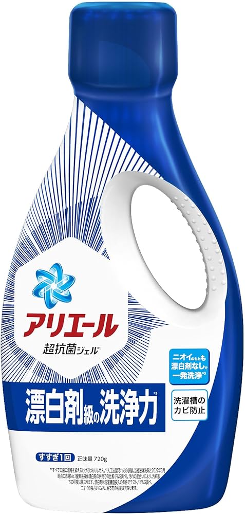 Amazon | アリエール 洗濯洗剤 液体 本体 720g 黄ばみ・ニオイを漂白剤